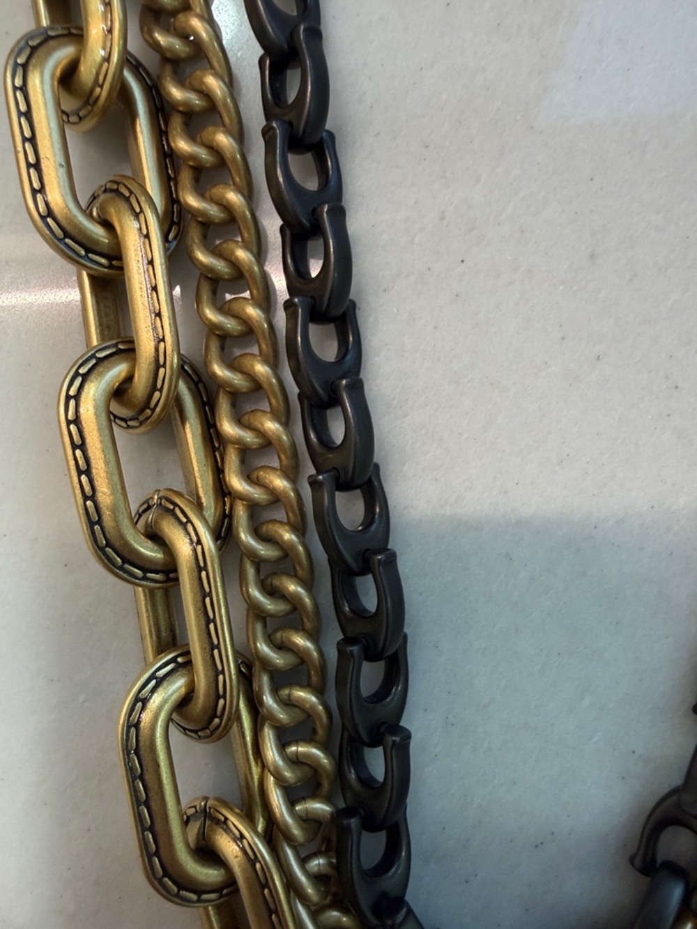 Coach Triple Chain Strap - Picture 2 of 5